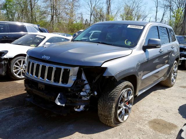 1C4RJFDJXCC346747 - 2012 JEEP GRAND CHER GRAY photo 2