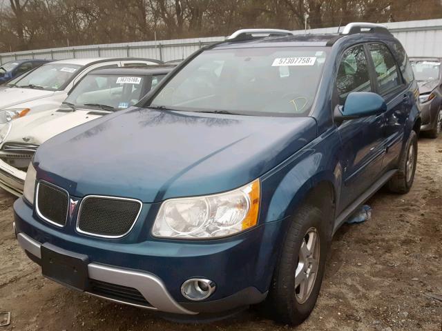 2CKDL63F676056093 - 2007 PONTIAC TORRENT BLUE photo 2