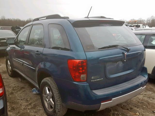 2CKDL63F676056093 - 2007 PONTIAC TORRENT BLUE photo 3