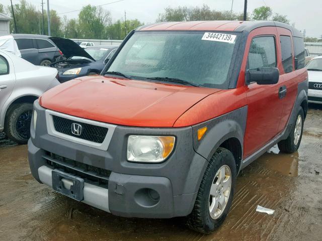 5J6YH28644L002848 - 2004 HONDA ELEMENT EX ORANGE photo 2