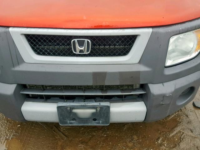 5J6YH28644L002848 - 2004 HONDA ELEMENT EX ORANGE photo 9