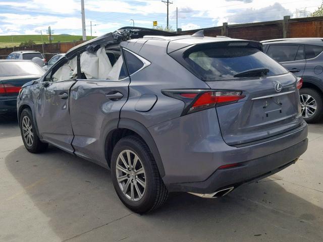 JTJBARBZ9H2098366 - 2017 LEXUS NX 200T GRAY photo 3