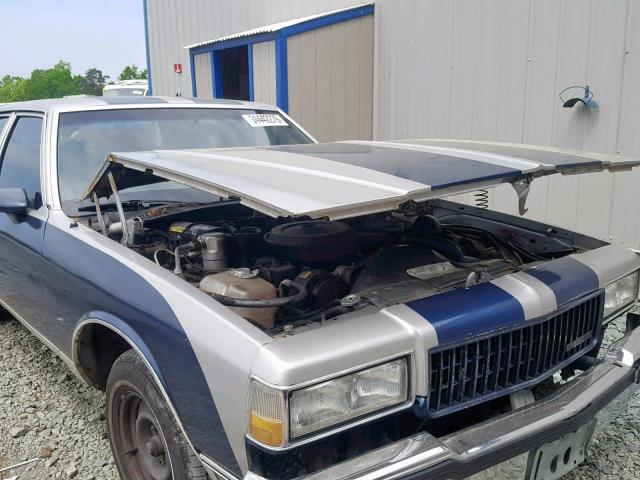 1G1BU51E6KA154836 - 1989 CHEVROLET CAPRICE CL BLUE photo 9