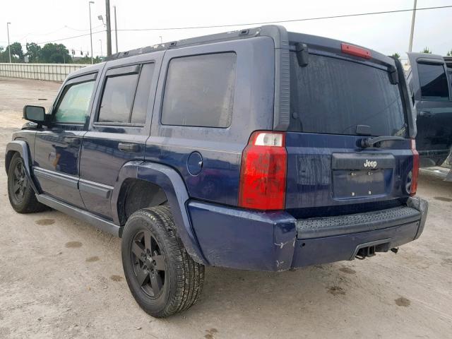1J8HH48N36C215584 - 2006 JEEP COMMANDER BLUE photo 3