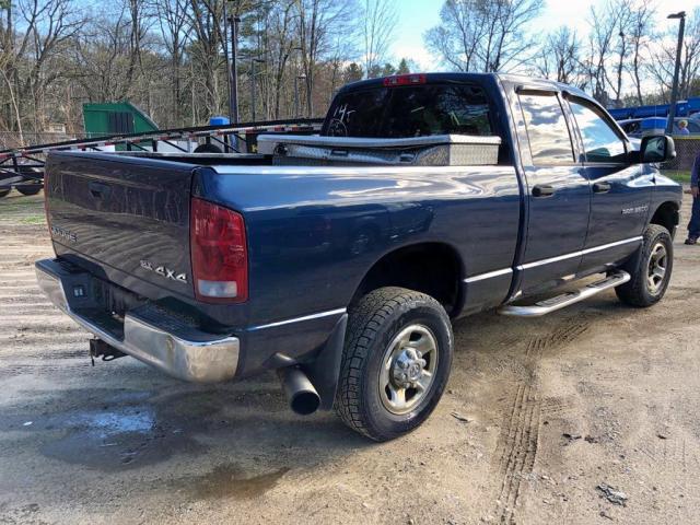 3D7LU38624G140246 - 2004 DODGE RAM 3500 S BLUE photo 4