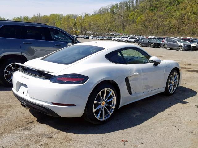 WP0AA2A89KS260163 - 2019 PORSCHE CAYMAN BAS WHITE photo 4