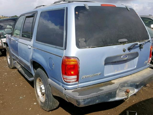 1FMZU34E6WZB51718 - 1998 FORD EXPLORER BLUE photo 3