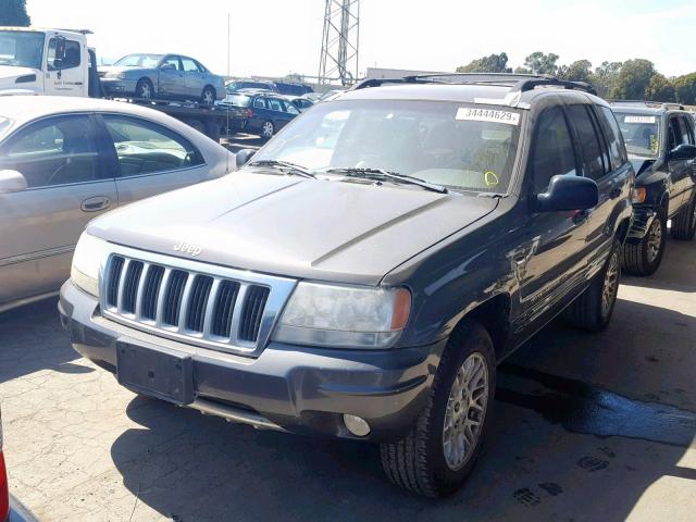 1J4GW58S04C165254 - 2004 JEEP GRAND CHER GRAY photo 2