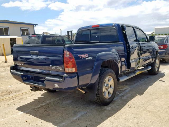 5TEKU72N16Z162937 - 2006 TOYOTA TACOMA DOU BLUE photo 4