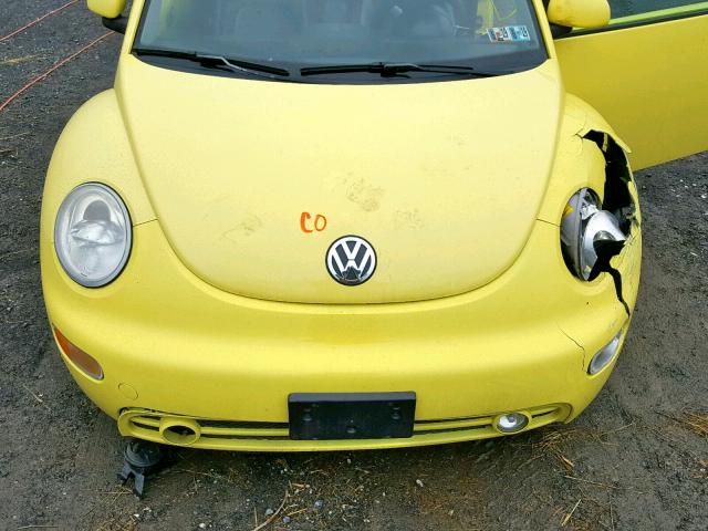 3VWCC21C1YM445992 - 2000 VOLKSWAGEN NEW BEETLE ყვითელი ფოტო 7