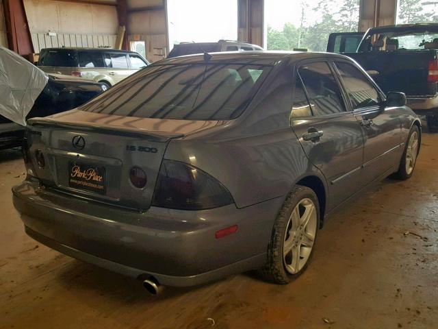 JTHBD192X40091158 - 2004 LEXUS IS 300 CHARCOAL photo 4