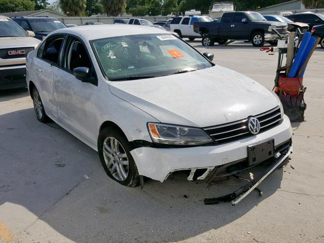 3VW2K7AJ9FM202213 - 2015 VOLKSWAGEN JETTA BASE WHITE photo 1