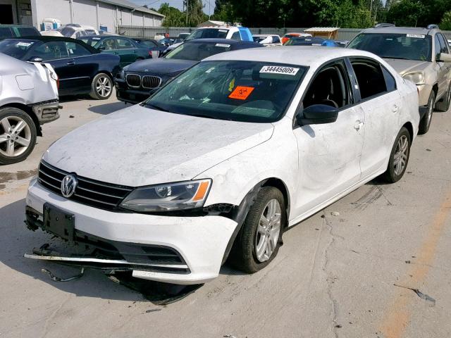 3VW2K7AJ9FM202213 - 2015 VOLKSWAGEN JETTA BASE WHITE photo 2