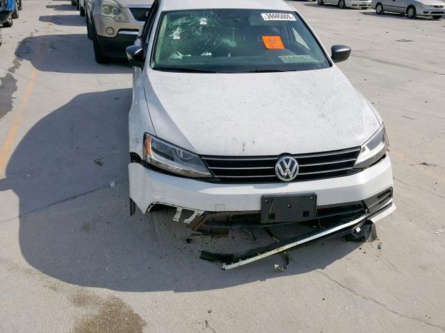 3VW2K7AJ9FM202213 - 2015 VOLKSWAGEN JETTA BASE WHITE photo 9