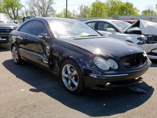 WDBTJ65J75F163195 - 2005 MERCEDES-BENZ CLK 320C BLACK photo 1