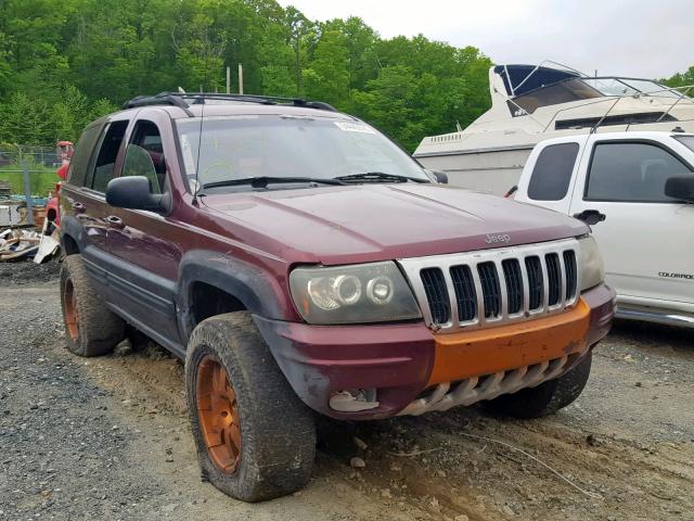 1J4GW58S0YC306524 - 2000 JEEP GRAND CHER BURGUNDY photo 1