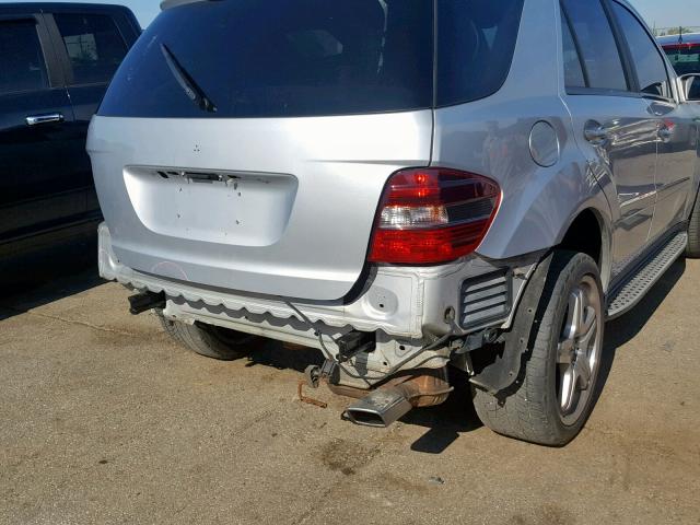 4JGBB72E18A368788 - 2008 MERCEDES-BENZ ML 550 SILVER photo 9