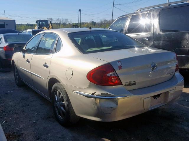 2G4WD582281284048 - 2008 BUICK LACROSSE C GOLD photo 3