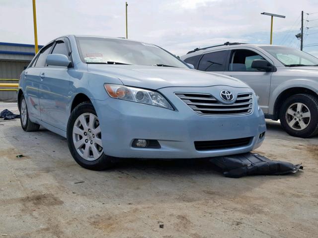 4T1BB46K48U044599 - 2008 TOYOTA CAMRY HYBR BLUE photo 1