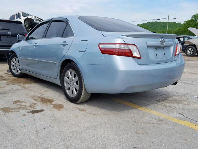 4T1BB46K48U044599 - 2008 TOYOTA CAMRY HYBR BLUE photo 3