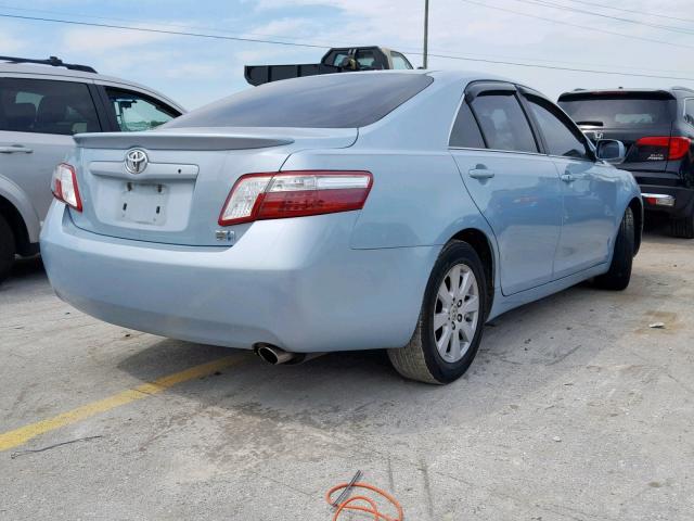 4T1BB46K48U044599 - 2008 TOYOTA CAMRY HYBR BLUE photo 4