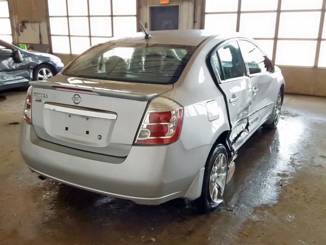 3N1AB6AP8CL611496 - 2012 NISSAN SENTRA 2.0 SILVER photo 4