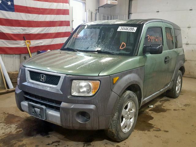 5J6YH18503L006878 - 2003 HONDA ELEMENT EX GREEN photo 2