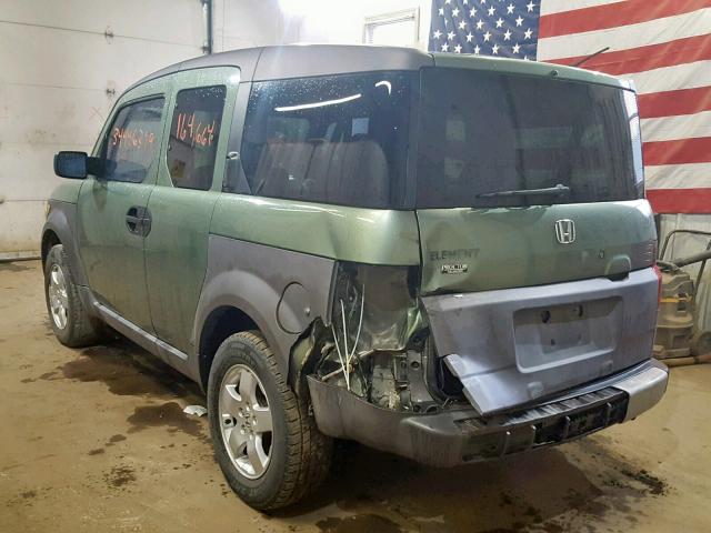 5J6YH18503L006878 - 2003 HONDA ELEMENT EX GREEN photo 3