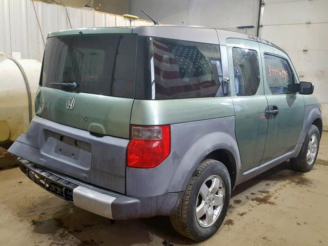 5J6YH18503L006878 - 2003 HONDA ELEMENT EX GREEN photo 4