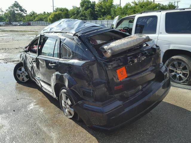 1B3HB28B48D541590 - 2008 DODGE CALIBER BLACK photo 3