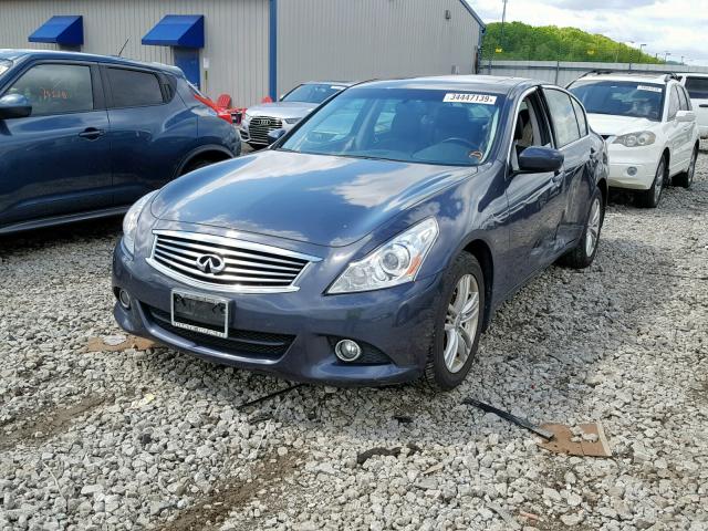 JN1CV6AR4DM354927 - 2013 INFINITI G37 BLUE photo 2