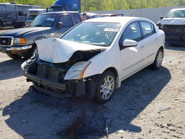 3N1AB6AP0AL723562 - 2010 NISSAN SENTRA 2.0 WHITE photo 2