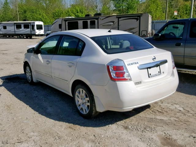 3N1AB6AP0AL723562 - 2010 NISSAN SENTRA 2.0 WHITE photo 3