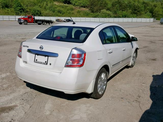 3N1AB6AP0AL723562 - 2010 NISSAN SENTRA 2.0 WHITE photo 4