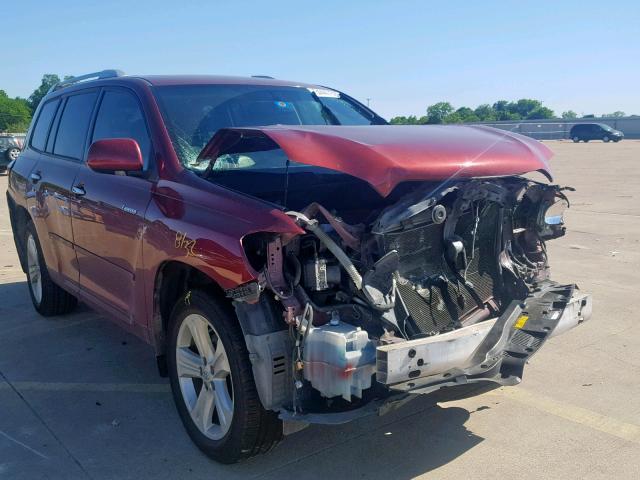 JTEDS42AX82012242 - 2008 TOYOTA HIGHLANDER BURGUNDY photo 1