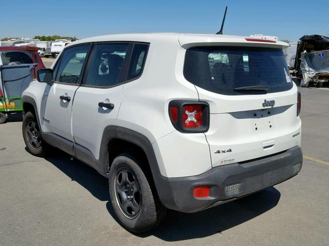 ZACCJBAH9JPH35260 - 2018 JEEP RENEGADE S WHITE photo 3