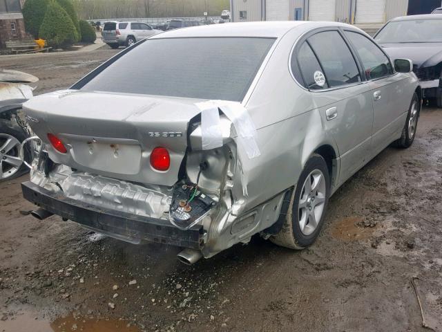 JT8BD69SX10118268 - 2001 LEXUS GS 300 SILVER photo 4