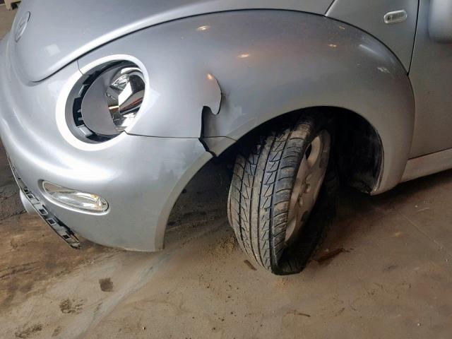 3VWCK21C13M401339 - 2003 VOLKSWAGEN NEW BEETLE ვერცხლისფერი ფოტო 9