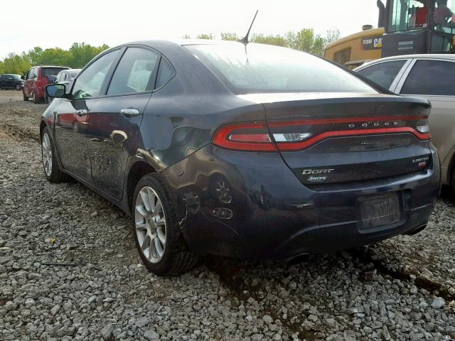 1C3CDFCH8DD303603 - 2013 DODGE DART LIMIT CHARCOAL photo 3