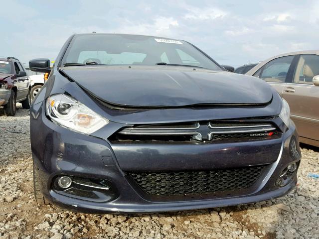 1C3CDFCH8DD303603 - 2013 DODGE DART LIMIT CHARCOAL photo 9