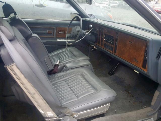 1G4EZ57YXFE413152 - 1985 BUICK RIVIERA BLUE photo 5