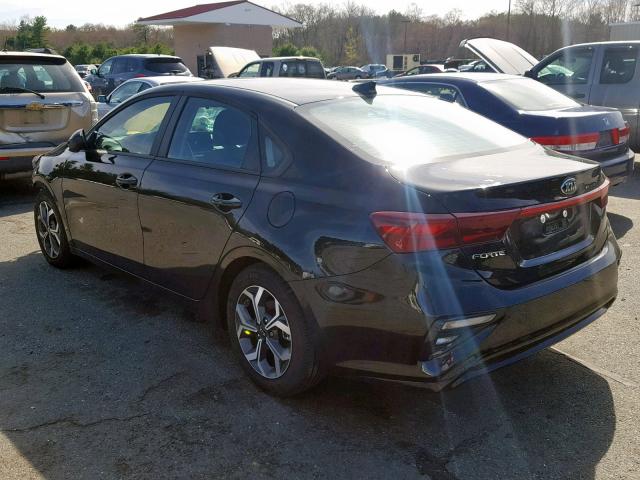 3KPF24AD9KE061127 - 2019 KIA FORTE FE BLACK photo 3