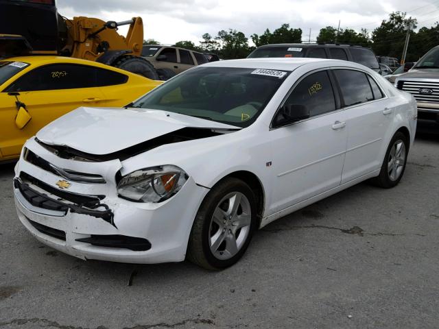 1G1ZA5EU2BF364605 - 2011 CHEVROLET MALIBU LS WHITE photo 2