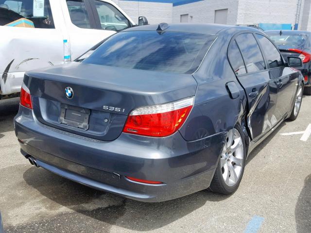 WBANW135X8CZ81737 - 2008 BMW 535 I GRAY photo 4