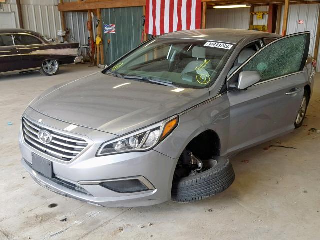 5NPE24AF5GH417525 - 2016 HYUNDAI SONATA SE SILVER photo 2