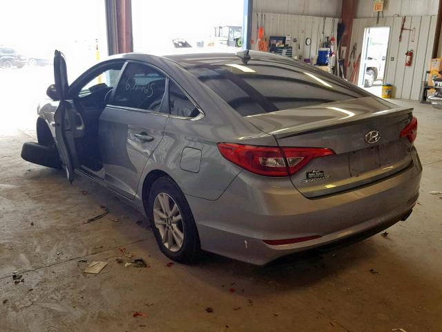 5NPE24AF5GH417525 - 2016 HYUNDAI SONATA SE SILVER photo 3