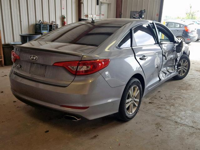 5NPE24AF5GH417525 - 2016 HYUNDAI SONATA SE SILVER photo 4