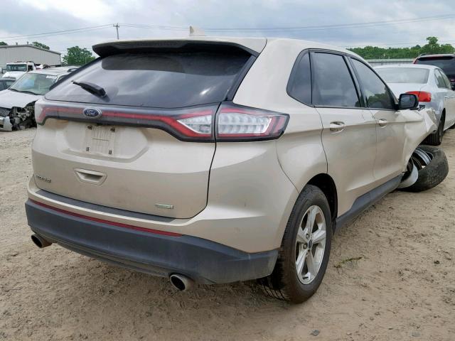 2FMPK3G91HBC24933 - 2017 FORD EDGE SE GOLD photo 4