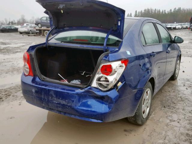 1G1JA5EH3C4205945 - 2012 CHEVROLET SONIC LS 蓝色 照片 4