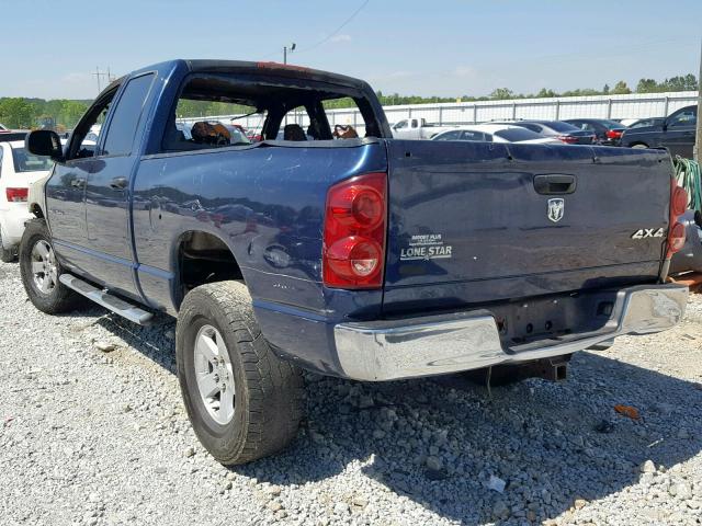 1D7HU18P57J595873 - 2007 DODGE RAM 1500 S BLUE photo 3